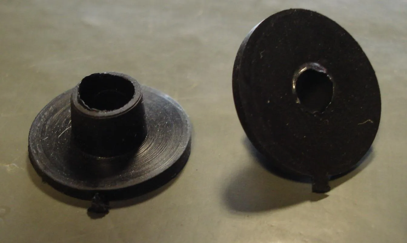 Arandela Goma Carenado 6mm (Tipo Plana)