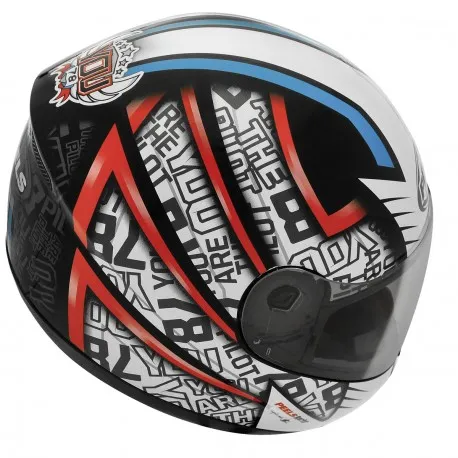 Casco Peels  L  Spike You78 Blanco/Rojo/Azul